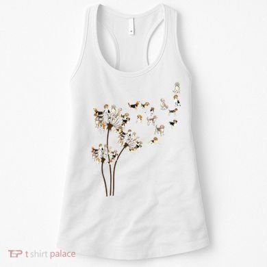 Dandelions Beagle Dog Women's Tank Top