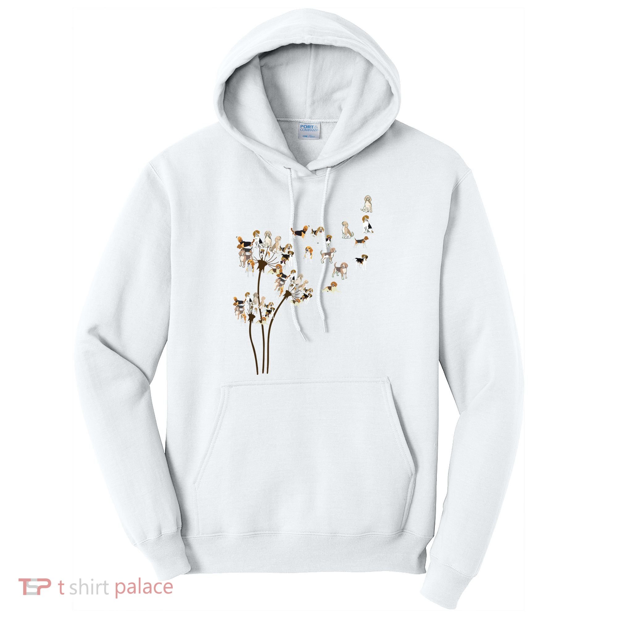 Dandelions Beagle Dog Tall Hoodie