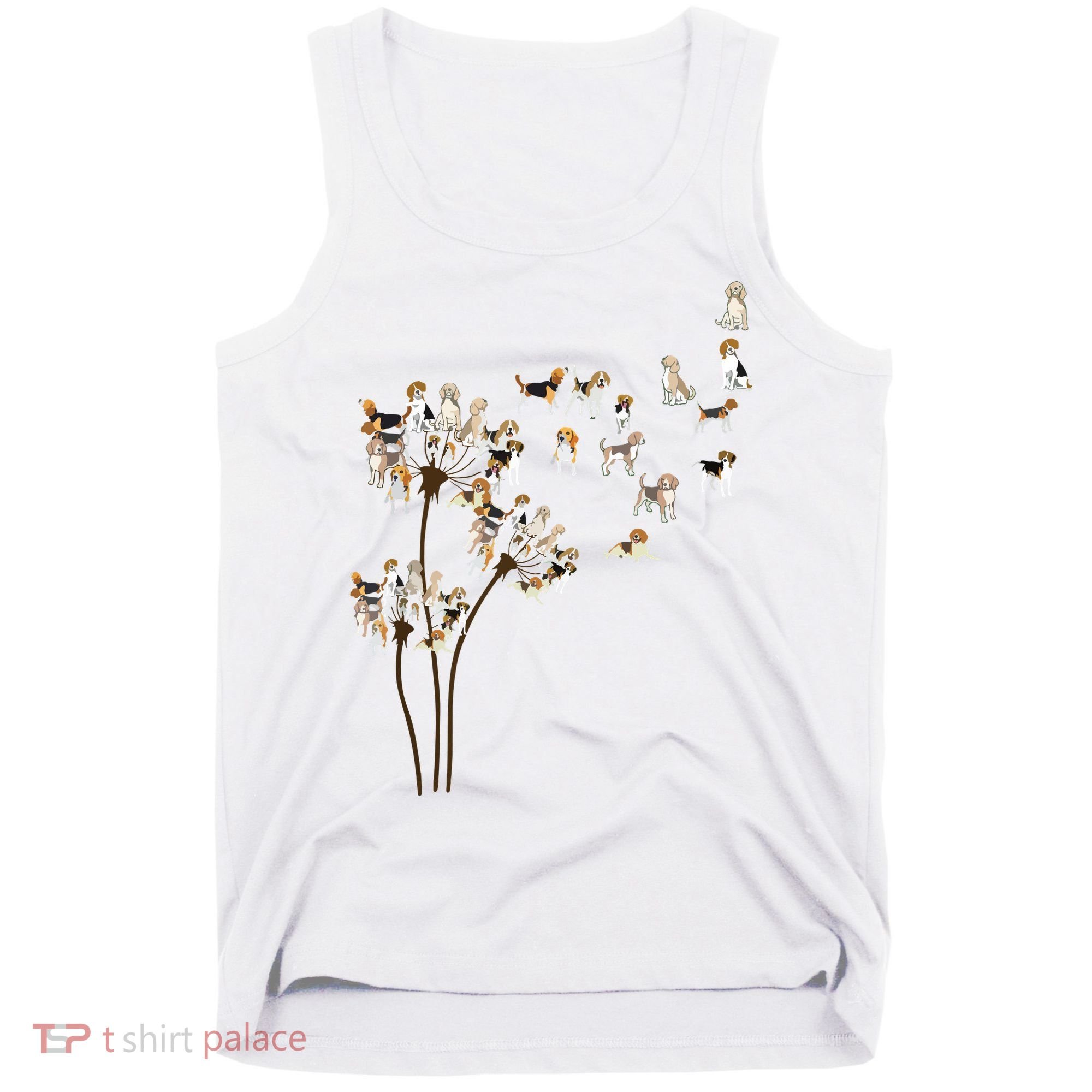 Dandelions Beagle Dog Tank Top