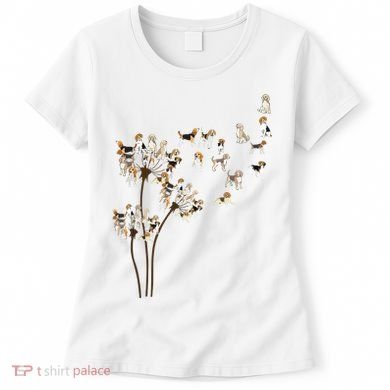 Dandelions Beagle Dog Women's T-Shirt