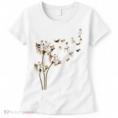 Dandelions Beagle Dog Women's T-Shirt