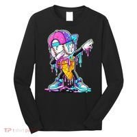 Dripping Baseball Drip Ice Cream Sport Long Sleeve Shirt thumb 0