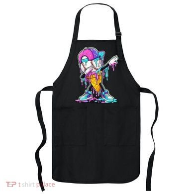Dripping Baseball Drip Ice Cream Sport Apron