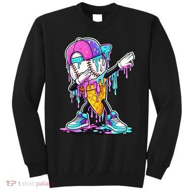 Dripping Baseball Drip Ice Cream Sport Sweatshirt