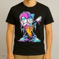 Dripping Baseball Drip Ice Cream Sport T-Shirt thumb 3