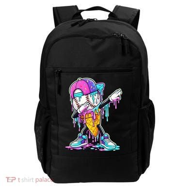 Dripping Baseball Drip Ice Cream Sport Backpack