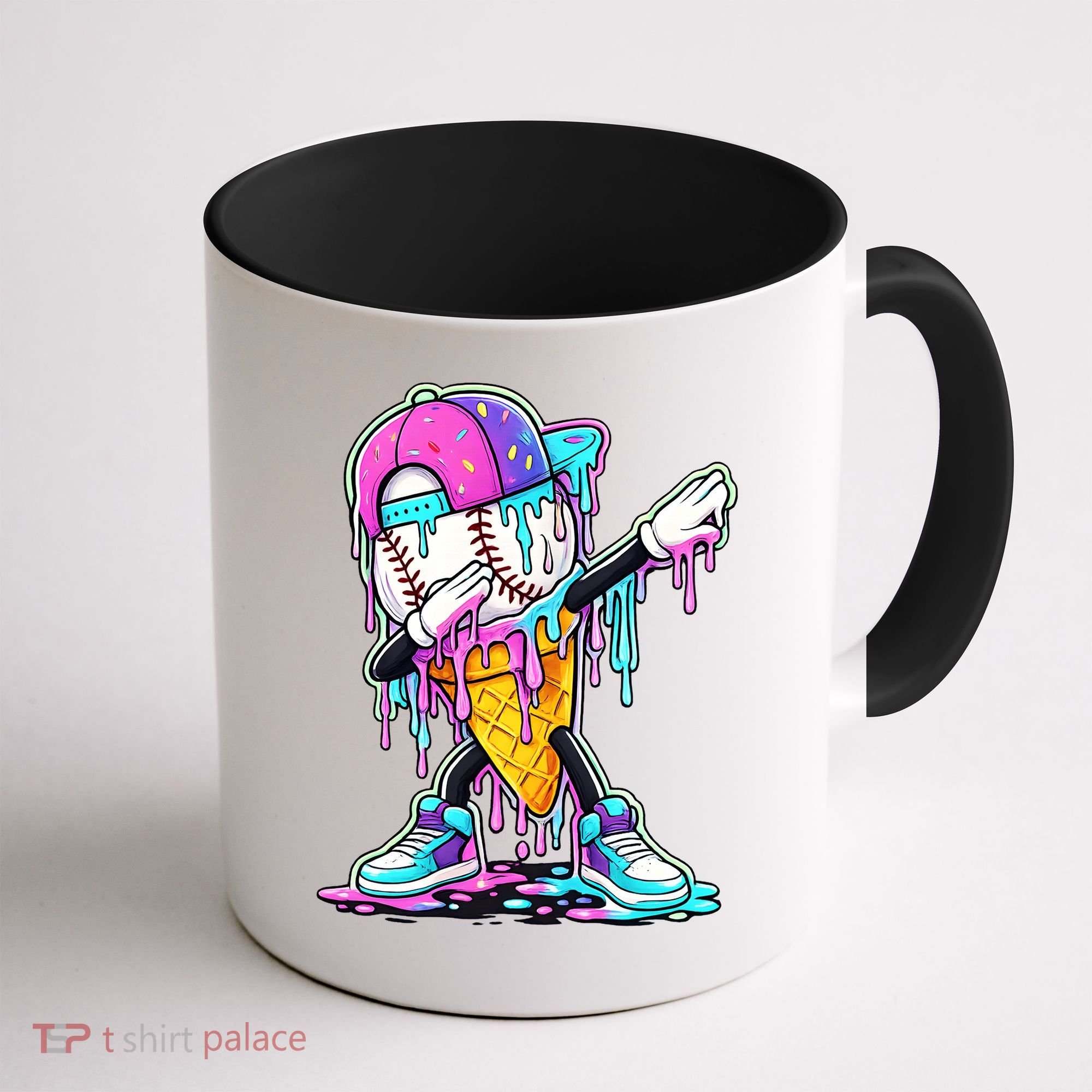 Dripping Baseball Drip Ice Cream Sport Coffee Mug