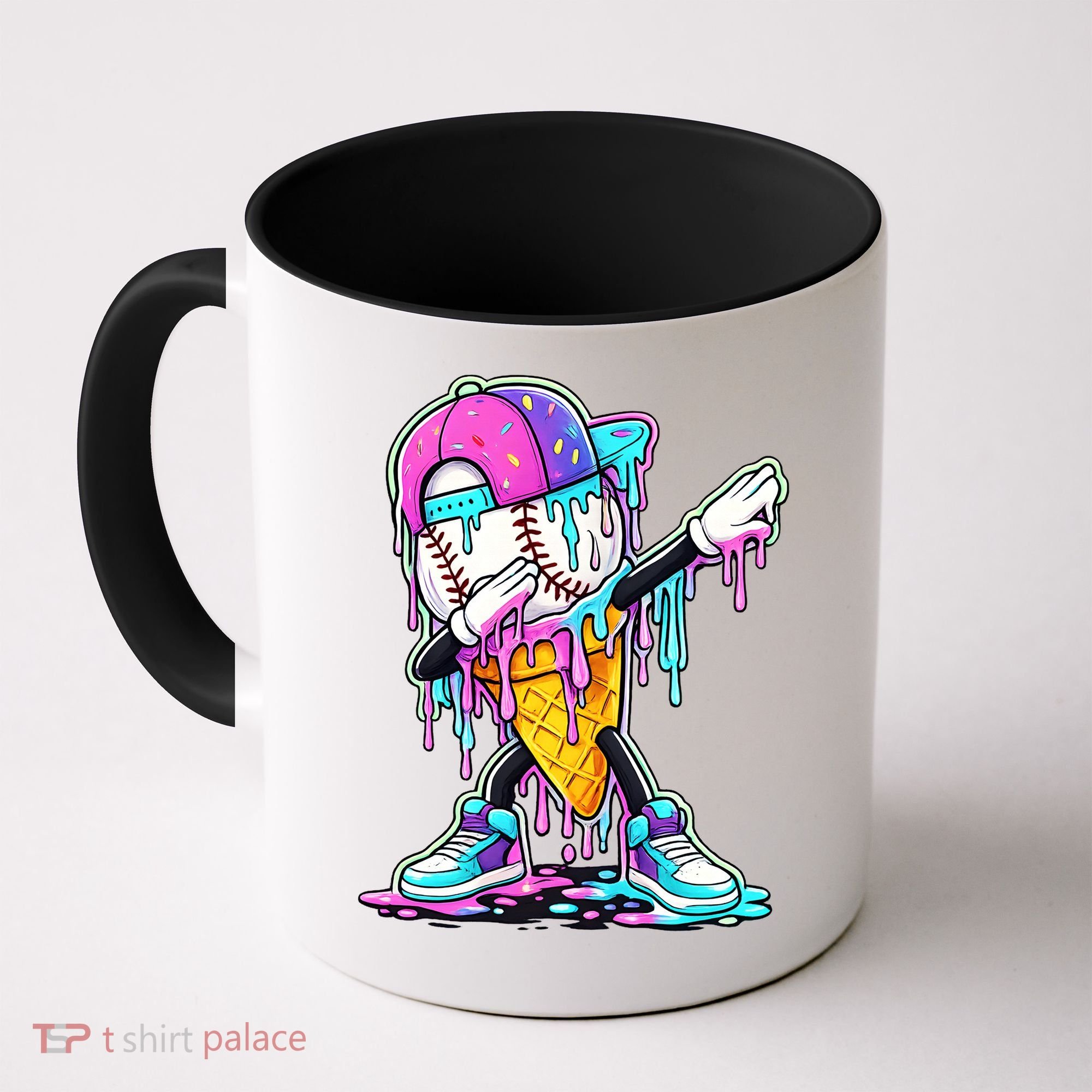 Dripping Baseball Drip Ice Cream Sport Coffee Mug