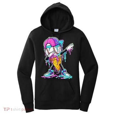 Dripping Baseball Drip Ice Cream Sport Women's Hoodie