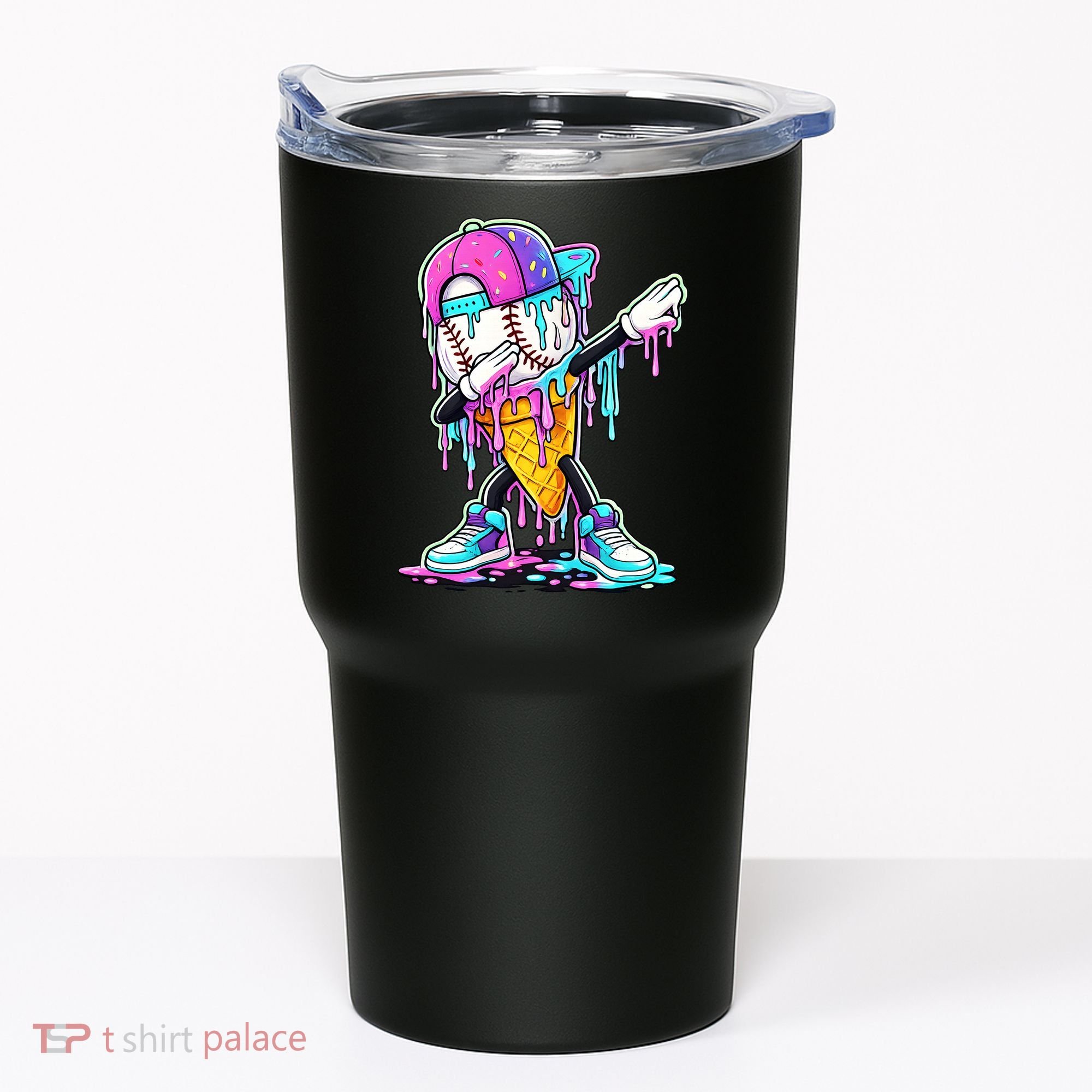 Dripping Baseball Drip Ice Cream Sport Tumbler