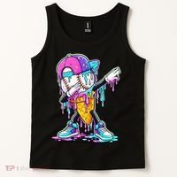 Dripping Baseball Drip Ice Cream Sport Tank Top thumb 2