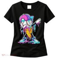 Dripping Baseball Drip Ice Cream Sport Women's T-Shirt thumb 0