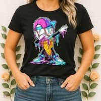 Dripping Baseball Drip Ice Cream Sport Women's T-Shirt thumb 2