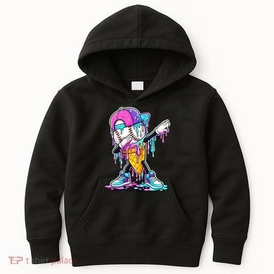 Dripping Baseball Drip Ice Cream Sport Kids Hoodie