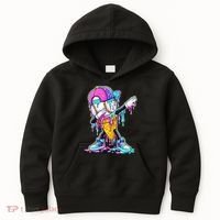 Dripping Baseball Drip Ice Cream Sport Kids Hoodie thumb 0