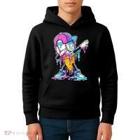 Dripping Baseball Drip Ice Cream Sport Kids Hoodie thumb 4