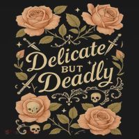 Delicate But Deadly Coquette Skullcore Aesthetic Pajama Set thumb 2