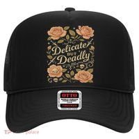Delicate But Deadly Coquette Skullcore Aesthetic Hat thumb 0
