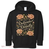 Delicate But Deadly Coquette Skullcore Aesthetic Toddler Hoodie thumb 0