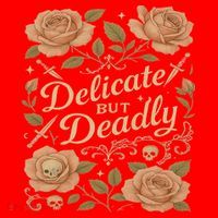 Delicate But Deadly Coquette Skullcore Aesthetic Santa Hat thumb 1