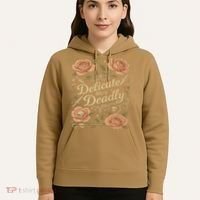 Delicate But Deadly Coquette Skullcore Aesthetic Hoodie thumb 5