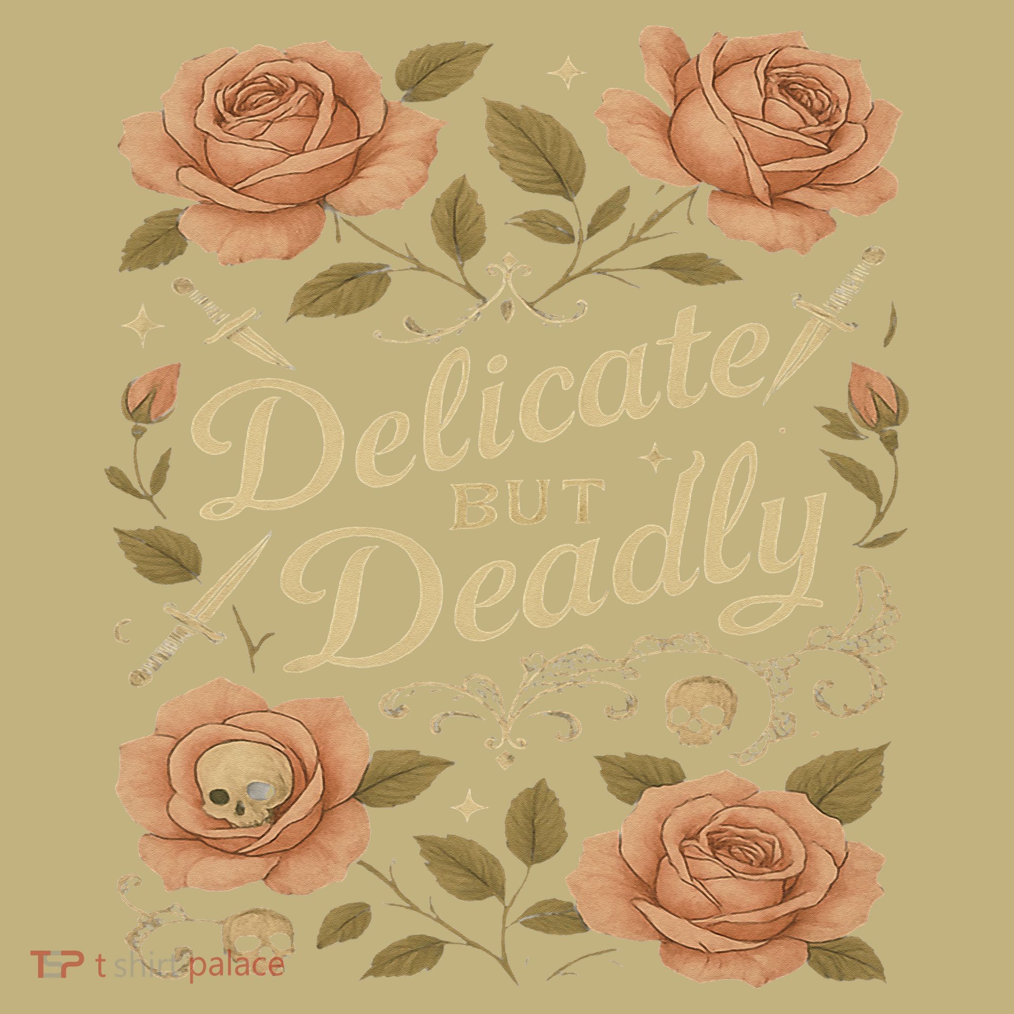 Delicate But Deadly Coquette Skullcore Aesthetic Hoodie