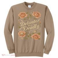 Delicate But Deadly Coquette Skullcore Aesthetic Sweatshirt thumb 0
