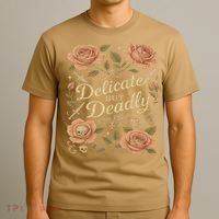 Delicate But Deadly Coquette Skullcore Aesthetic T-Shirt thumb 3