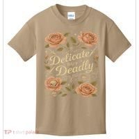 Delicate But Deadly Coquette Skullcore Aesthetic Kids T-Shirt thumb 0