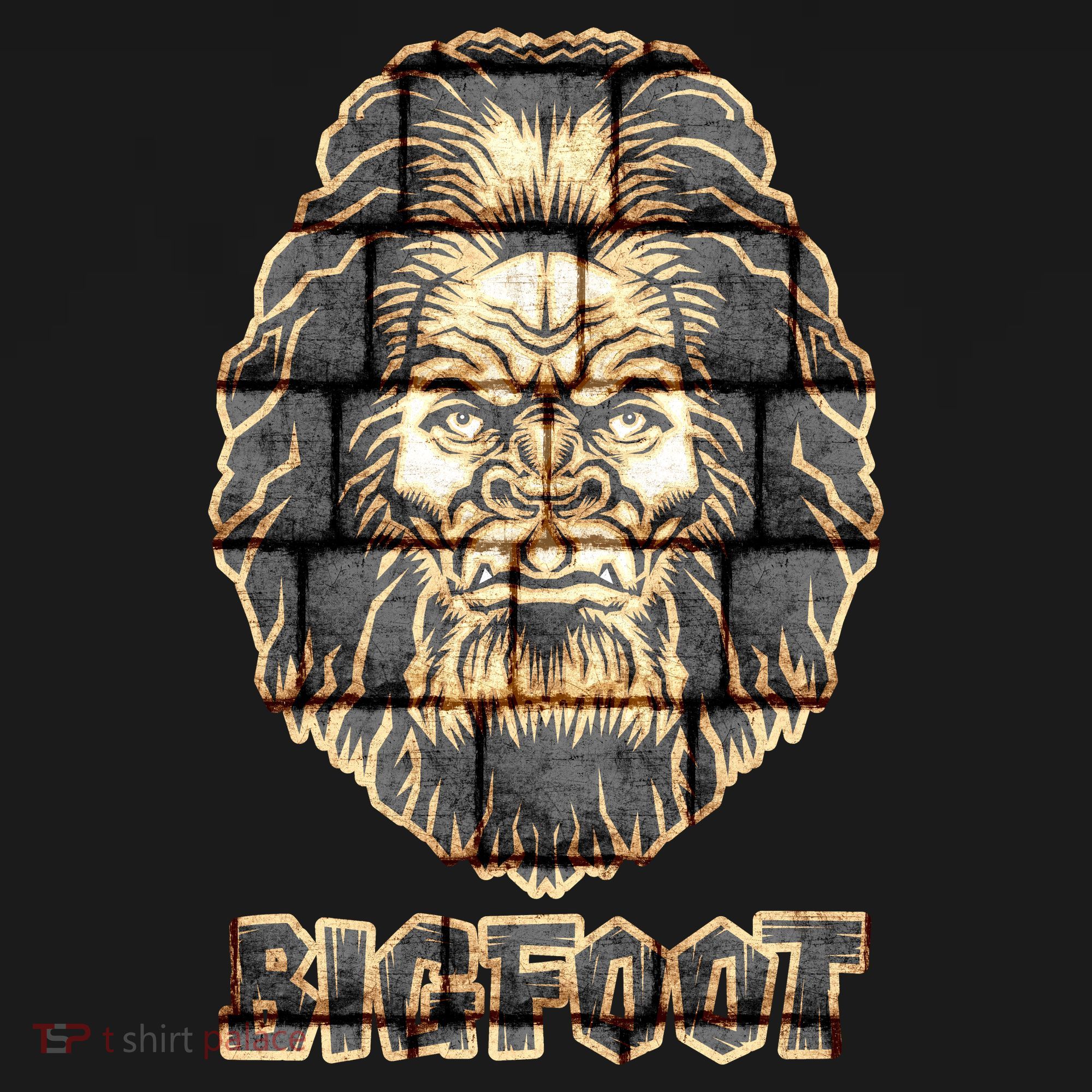 Distressed Bigfoot USA-Made Doggie Bandana