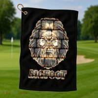 Distressed Bigfoot Golf Towel thumb 1