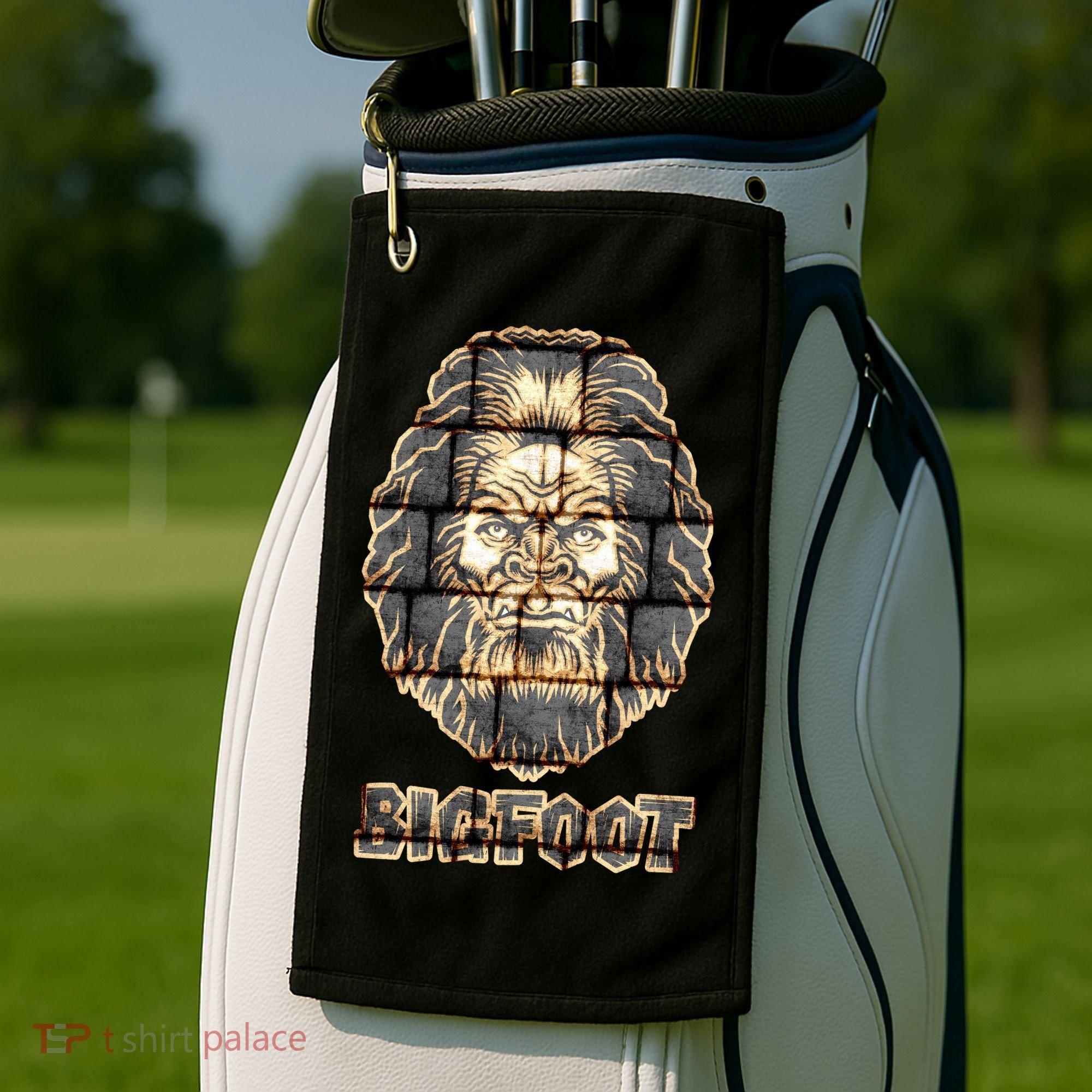 Distressed Bigfoot Golf Towel