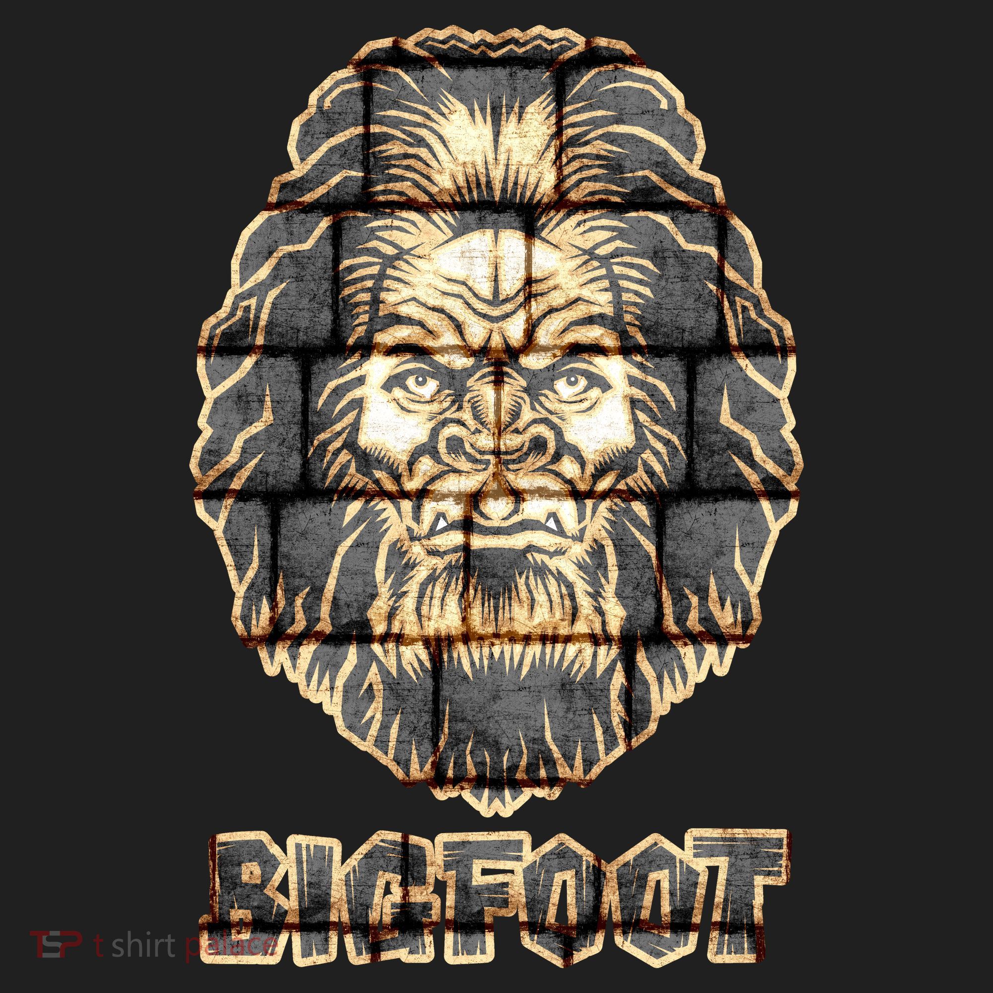 Distressed Bigfoot Golf Towel