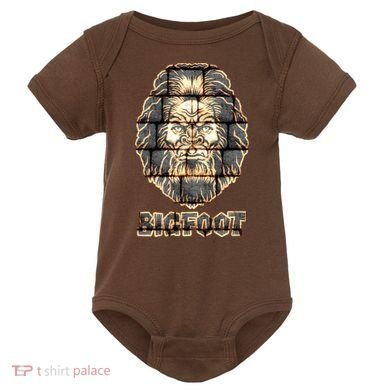 Distressed Bigfoot Baby Bodysuit