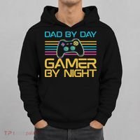 Dad By Day Gamer By Night Video Games Lover Gamer Dad Hoodie thumb 0