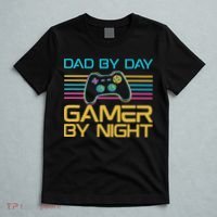 Dad By Day Gamer By Night Video Games Lover Gamer Dad T-Shirt thumb 5