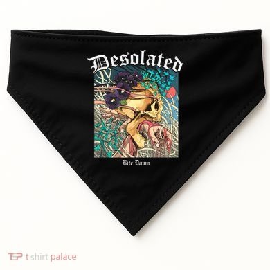 Desolated Bite Down Artwork USA-Made Doggie Bandana