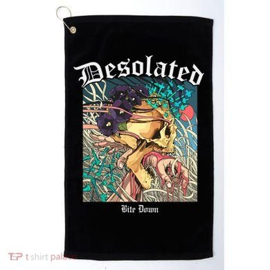 Desolated Bite Down Artwork Golf Towel