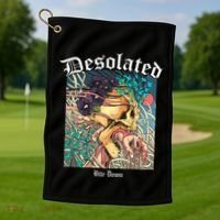 Desolated Bite Down Artwork Golf Towel thumb 1