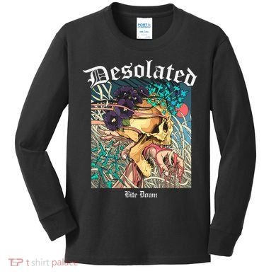 Desolated Bite Down Artwork Kids Long Sleeve Shirt
