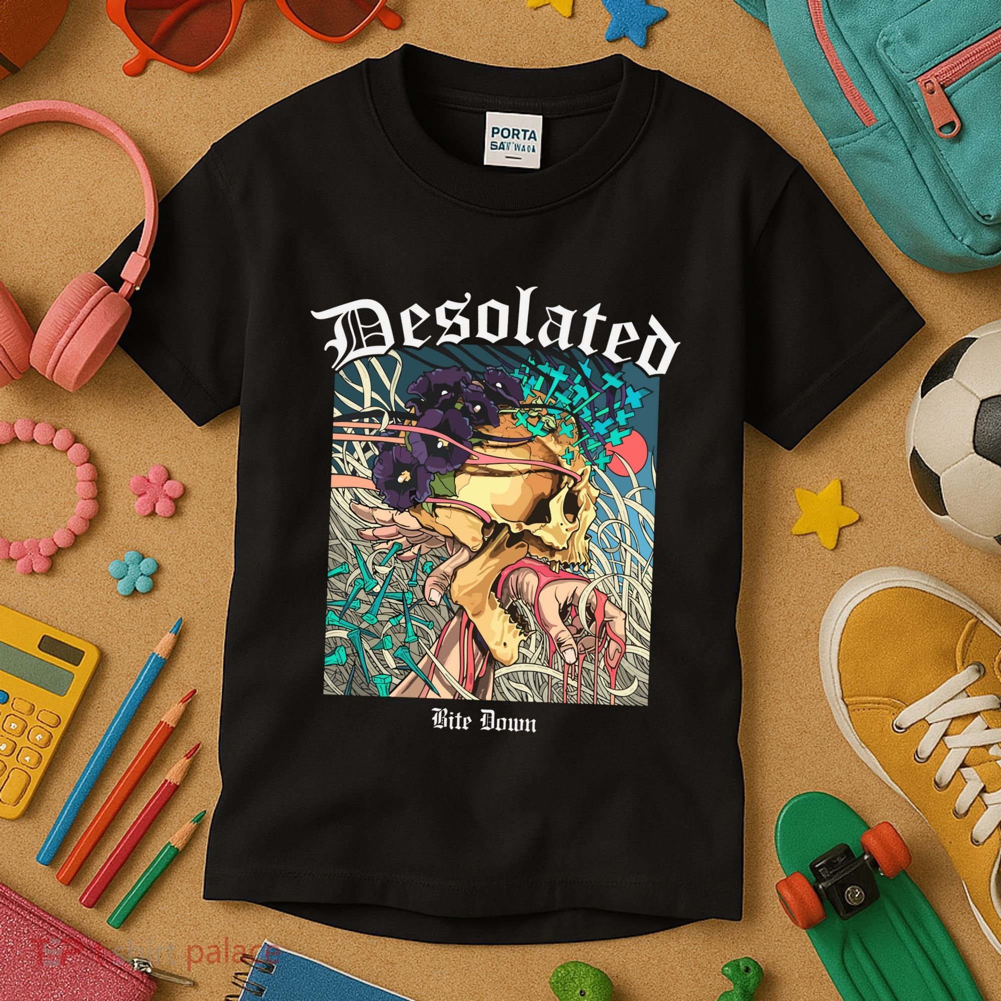 Desolated Bite Down Artwork Kids T-Shirt