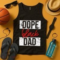 Dope Black Dad Tank Top thumb 4