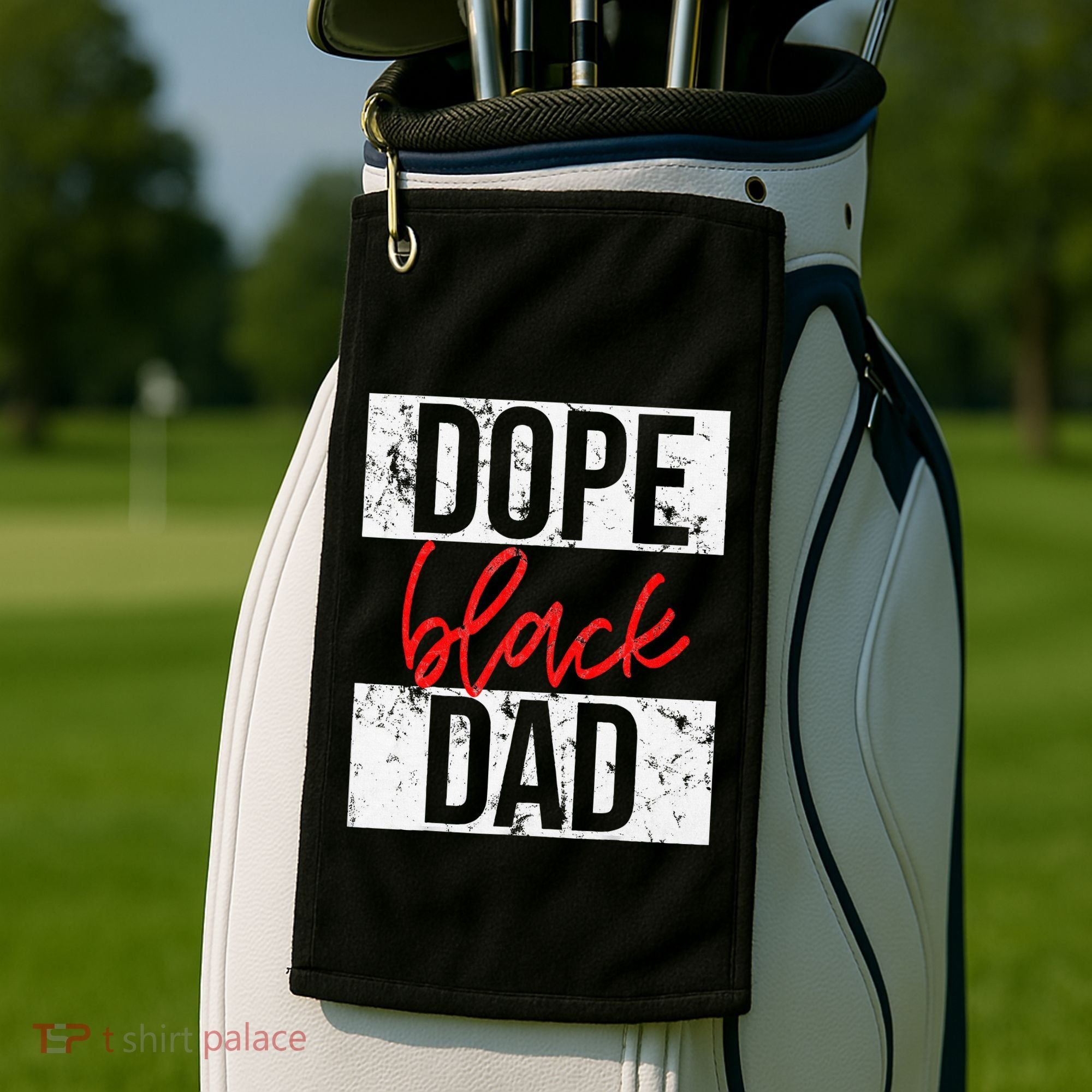 Dope Black Dad Golf Towel