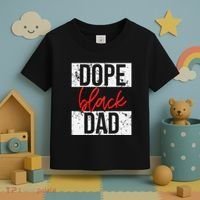 Dope Black Dad Toddler T-Shirt thumb 3