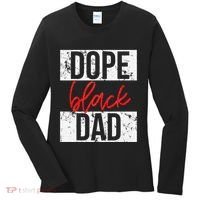 Dope Black Dad Women's Long Sleeve Shirt thumb 0