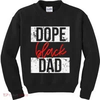 Dope Black Dad Kids Sweatshirt thumb 0