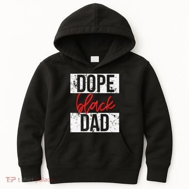Dope Black Dad Kids Hoodie