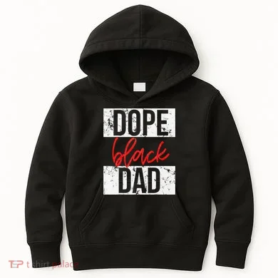 Dope Black Dad Kids Hoodie