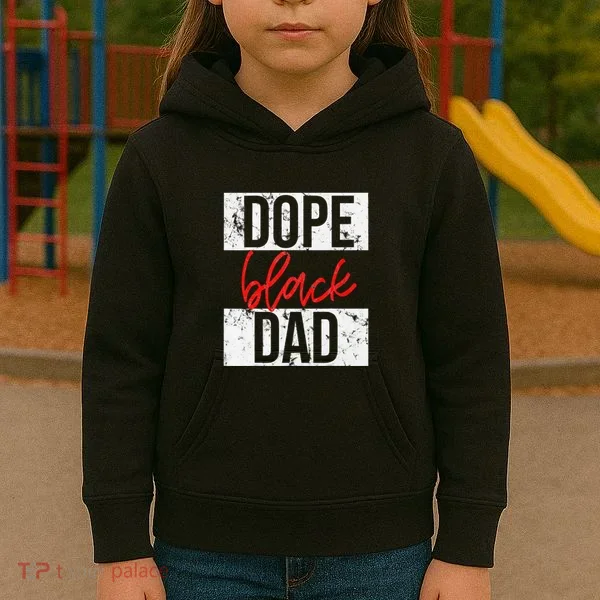 Dope Black Dad Kids Hoodie