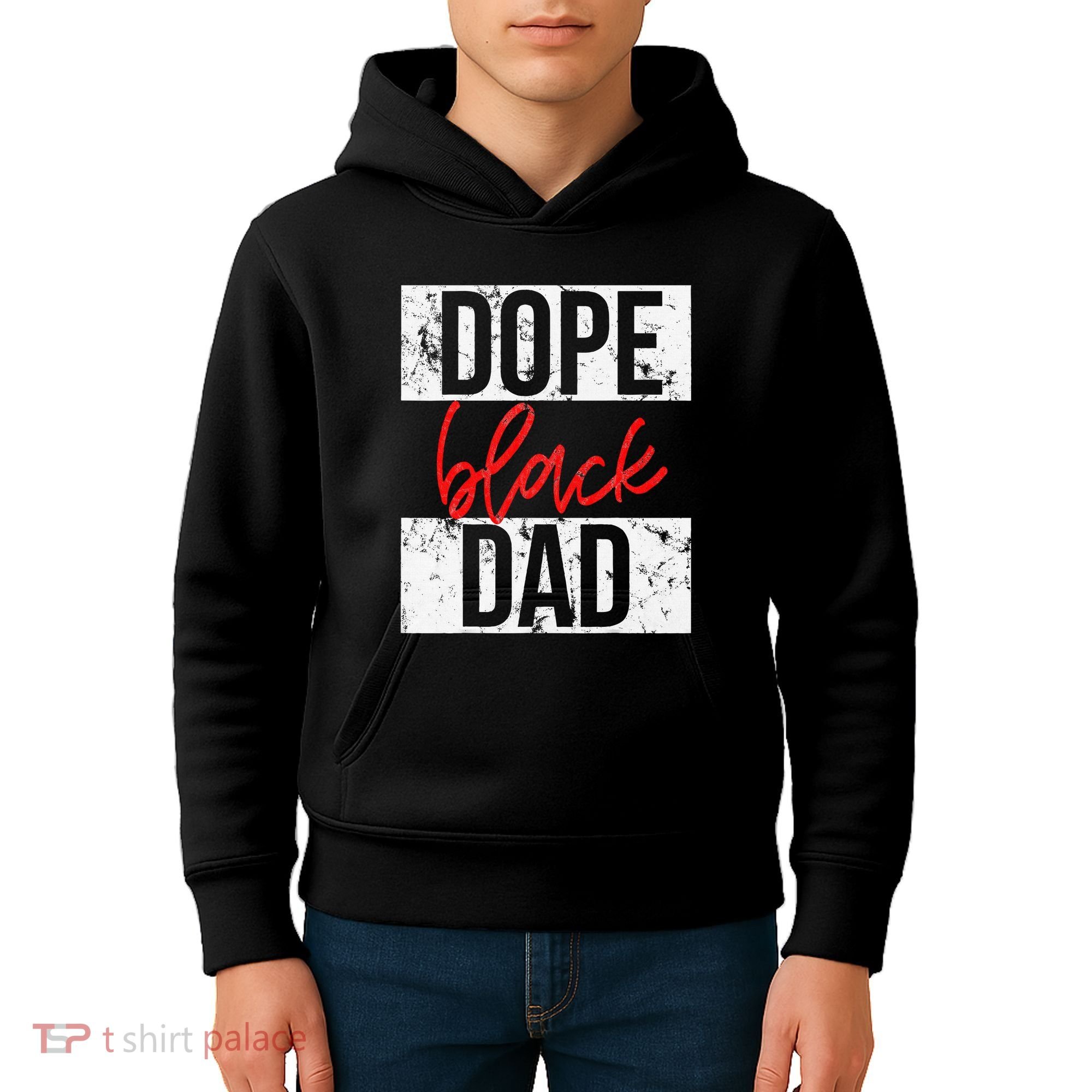 Dope Black Dad Kids Hoodie